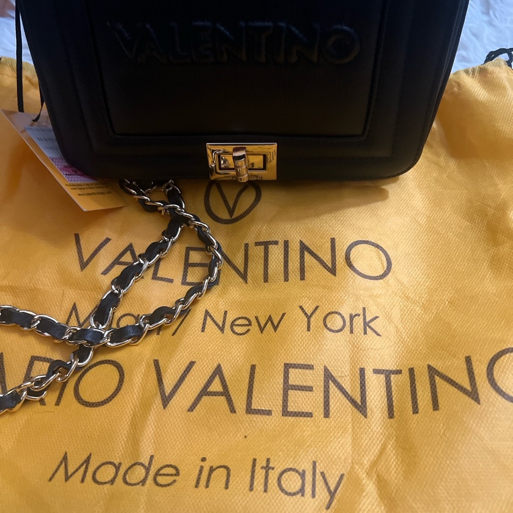 Mario Valentino Black Crossbody Bag BNWT - Picture 8 of 9